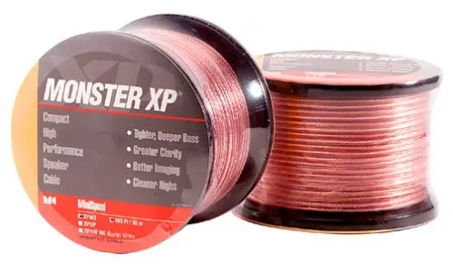 モンスターケーブル-XPMS-2透明ジャケット,スピーカーケーブル