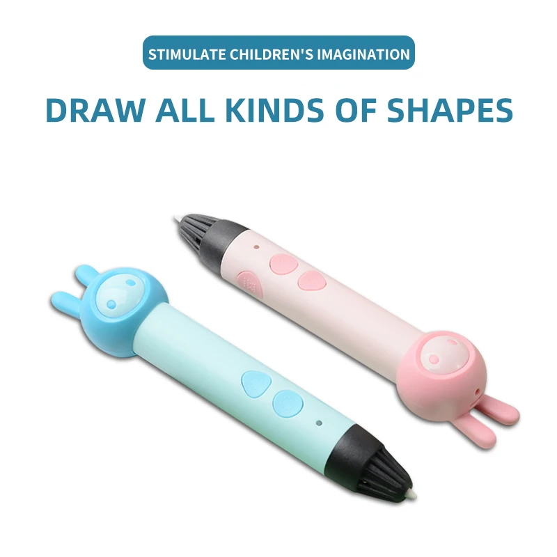 3d Pen for Kids PLA Filament 1.75mm Set 3D Printing Pens Kit Safe Low Temperature Anti-Scald USB Charging Birthday Gift