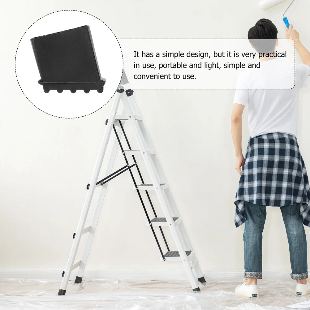 2 Pcs Floor Mat Ladder Non-slip Feet Foot Cushion Pads Whelping Telescopic Protect Cover Rubber Rest Man Ladders Telescoping