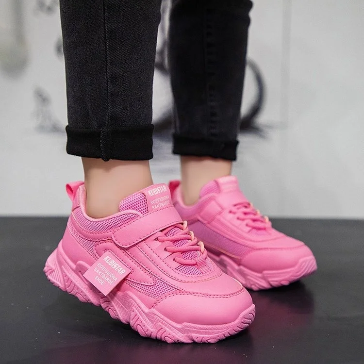 New Pink Girls Sport Sneakers Autumn Mesh Breathable Soft Running Shoes For Children High Quality Non Slip Kids Casual Shoes Sandal for girl