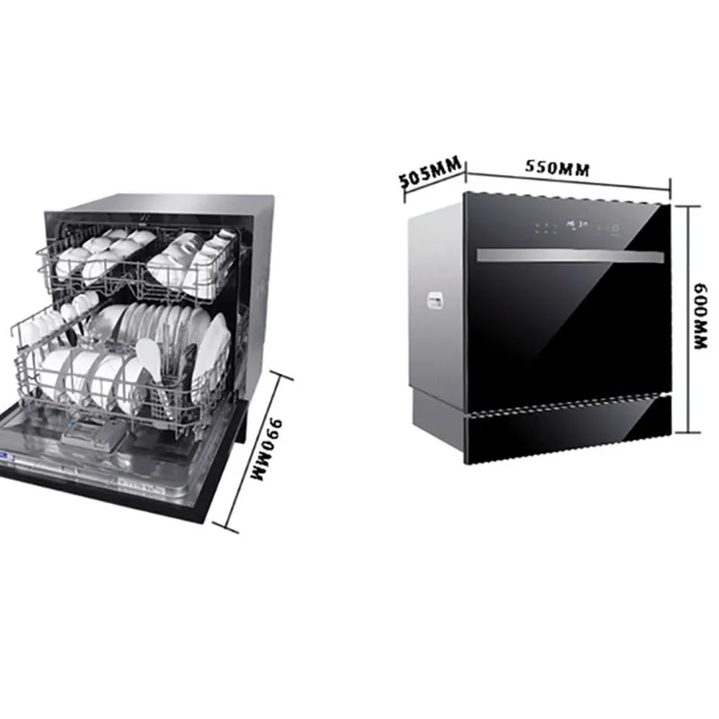 Automatic Dish Washer Home Intelligent Embedded Large-capacity High Temperature Disinfection Dish Washing Machine 120L 4