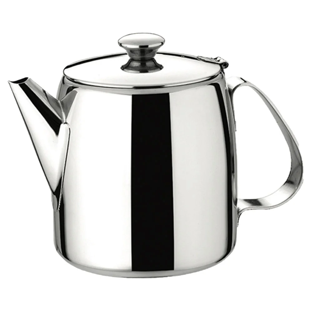 

Stainless Steel Coffee Pot Home Tea Kettle Metal Container with Lid Modern Teapot Bacon