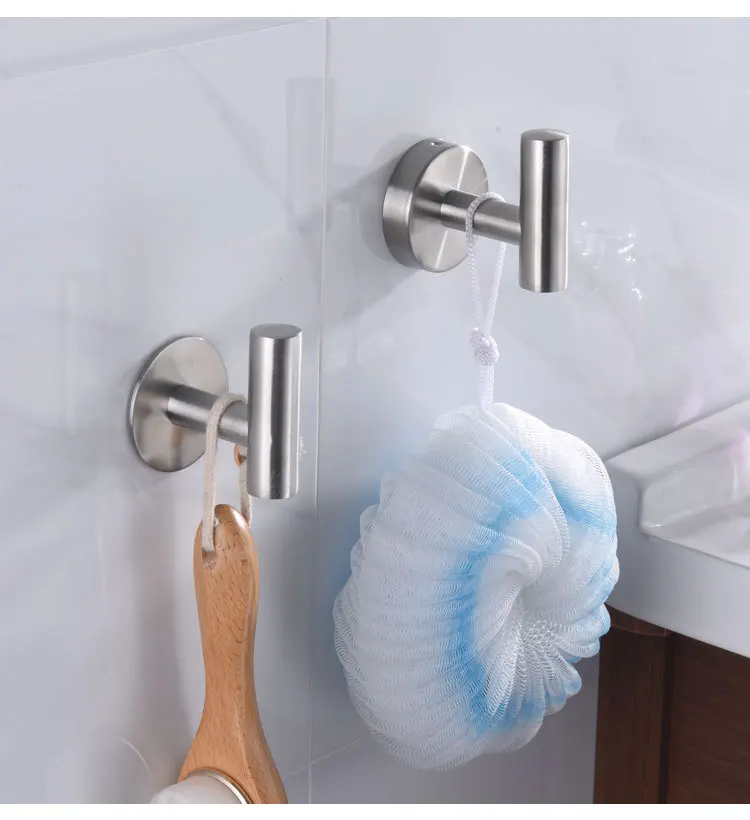 Description Picture 4 of item1Pcs Stainless Steel Silver Bathroom Hardware Set Towel Rack Toilet Paper Holder Towel Bar Hook Bathroom Accessories