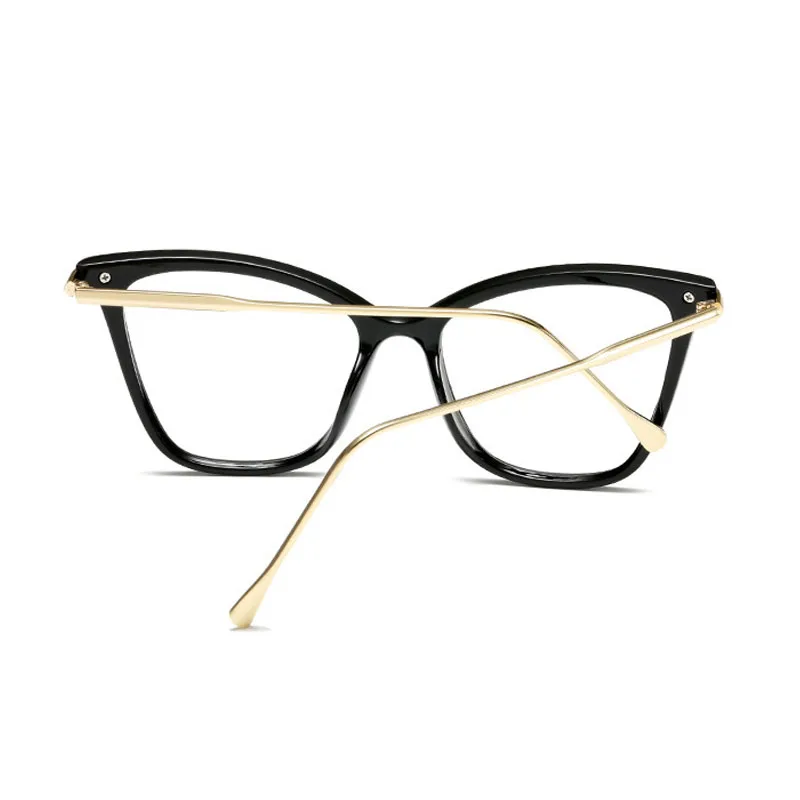 Lady Cat Eye Glasses Frames For Women Sexy Oversized Metal Frame Brand Designer  Optical EyeGlasses Fashion Eyewear 45077 From Sunshine023, $15.9