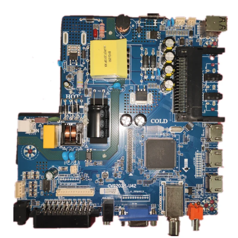 

CV9203H-U42 Three in one TV motherboard 42--52 350ma working good for 1366X768