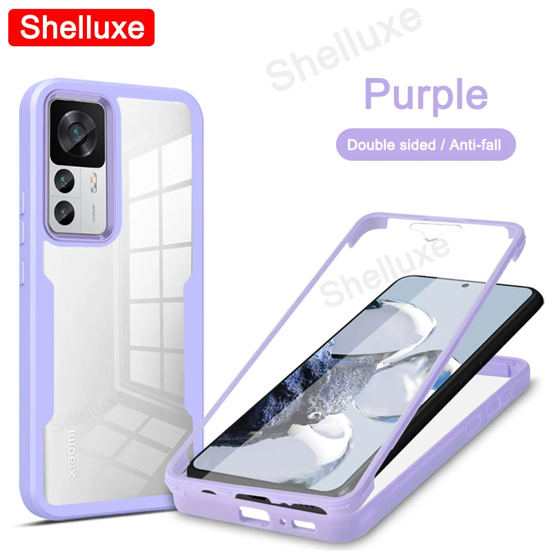 360 Full Body Clear Case Shelluxe Silicone Double-Sided Cover