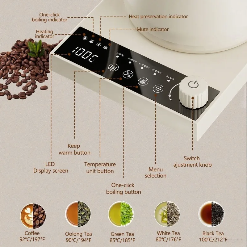 1000 واط الكهربائية معقوفة غلاية 304 الفولاذ المقا...