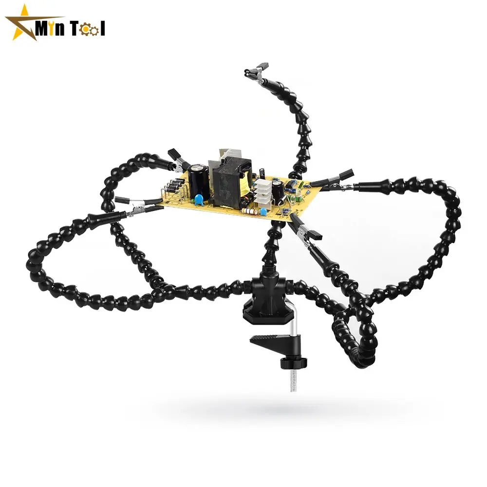 Soldering Helping Hand Tool Table Clip Third Hand Soldering Stand Welding PCB Holder Flexible Arm Tool soldering helping hands