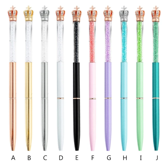 Rainbow Color Metallic Ballpoint Pen Retractable Ball Pens Office  Stationery School Supplies Wedding Christmas Gift - AliExpress