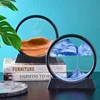 7-inch Quicksand Sand View Deep Sea Art Picture Hourglass 3D Dynamic Display Motion Sand Painting Home Office Decoration Gifts 3