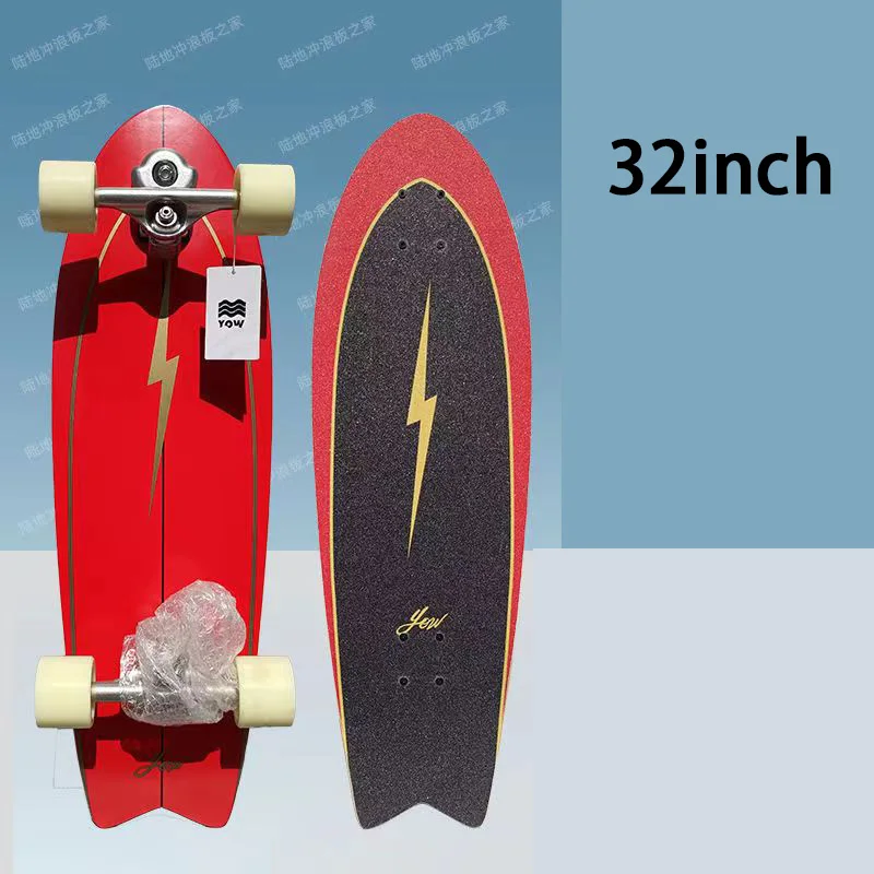 YOW land surf skateboard longboards whole kits good quality spring system branded with trucks wheels bearings and tool