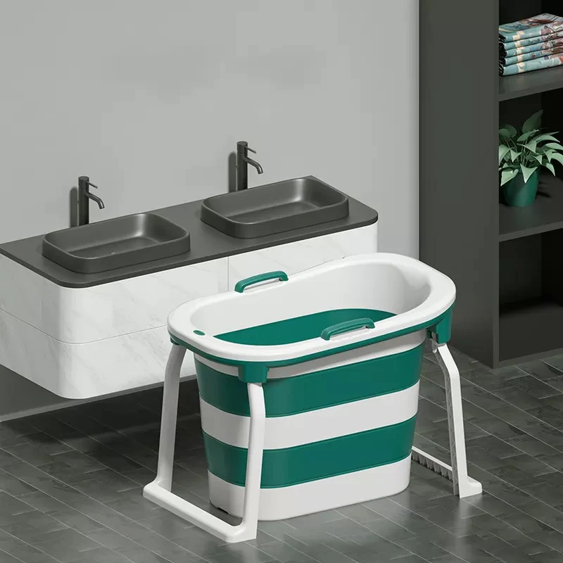 Adult heightened bath bucket baby swimming bucket home folding portable bathtub bath tub bathtub hot tub