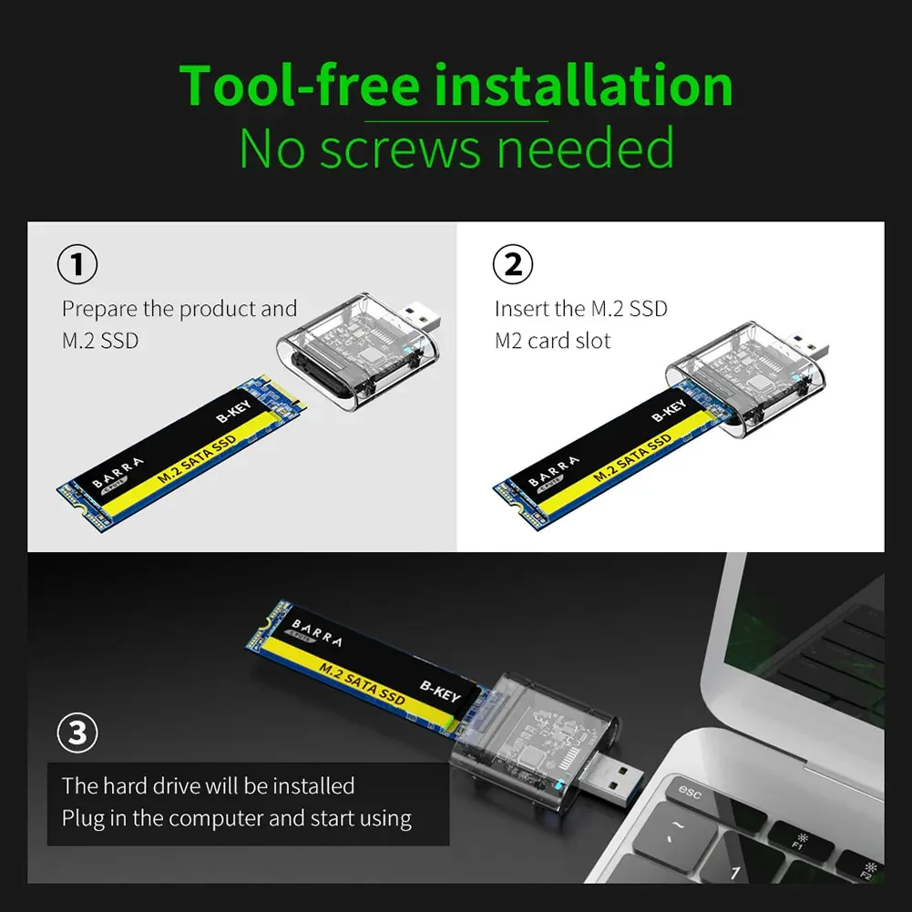 ܺ ̽ M2 SSD ̽, SATA  1  USB 3.0  ũ ڽ ϵ ̺, SATA M.2 SSD NGF ˷̴ ձ ϵ ̺