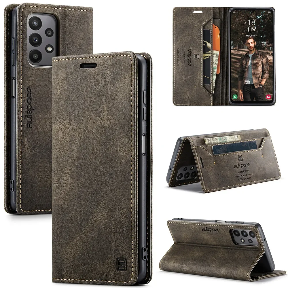 

Чехол-книжка для Samsung Galaxy M23, кожаный чехол для телефона Samsung Galaxy M23, роскошный Магнитный чехол-книжка с бумажником