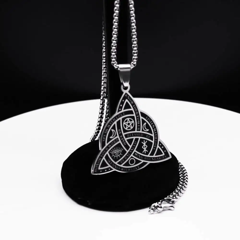 Nodo D'amore Celtico Della Trinità Personalizzato In Oro 14K E 9K - Foto 3