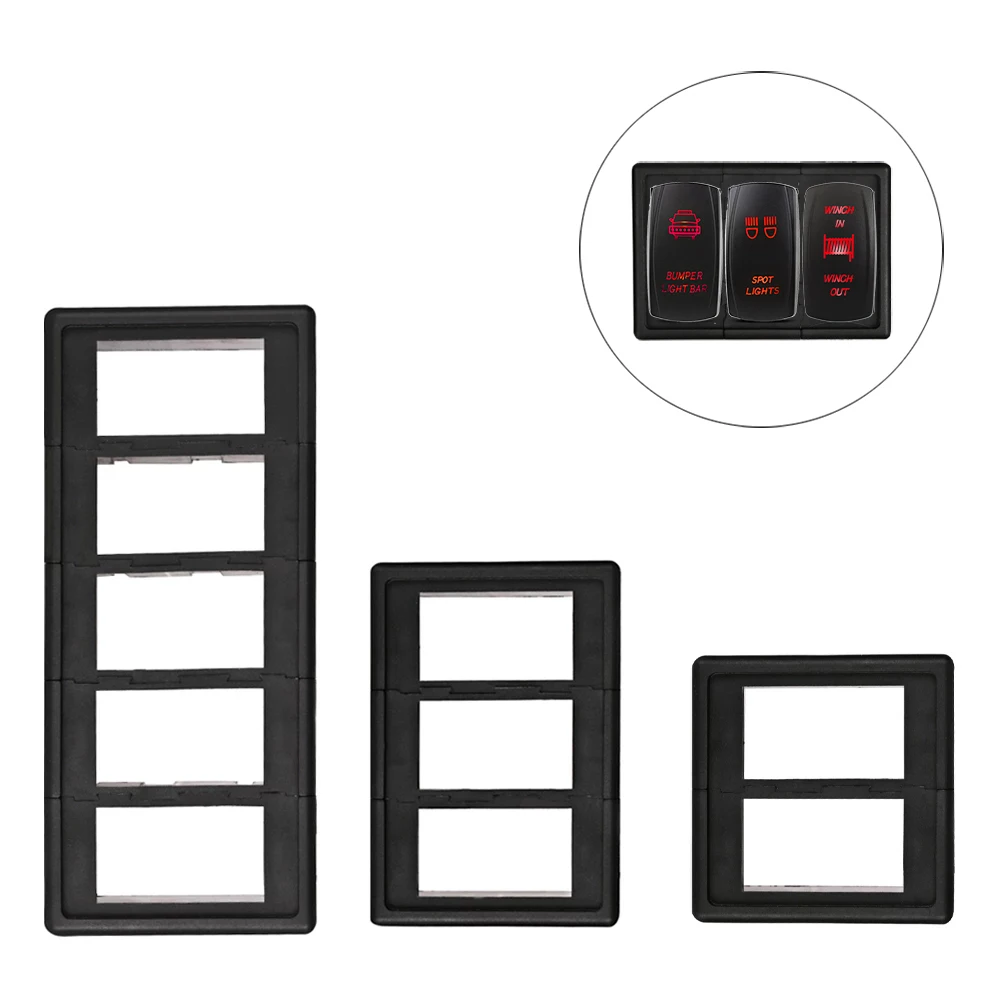 1/2/3/4/5/6 Way Car Auto Boat Rocker Switch Clip Panel  Holder Housing For Car-Styling Auto Switches Boat Car Switches Parts