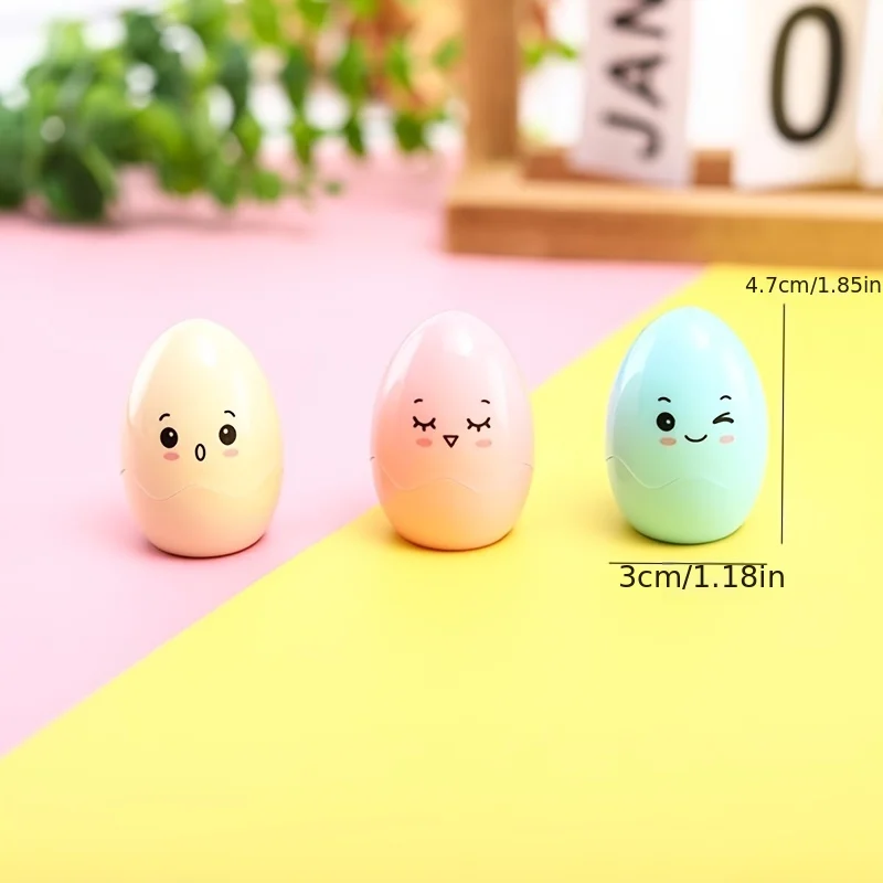 달걀과 연필 샤프너 색상 한 세트 선택 가능