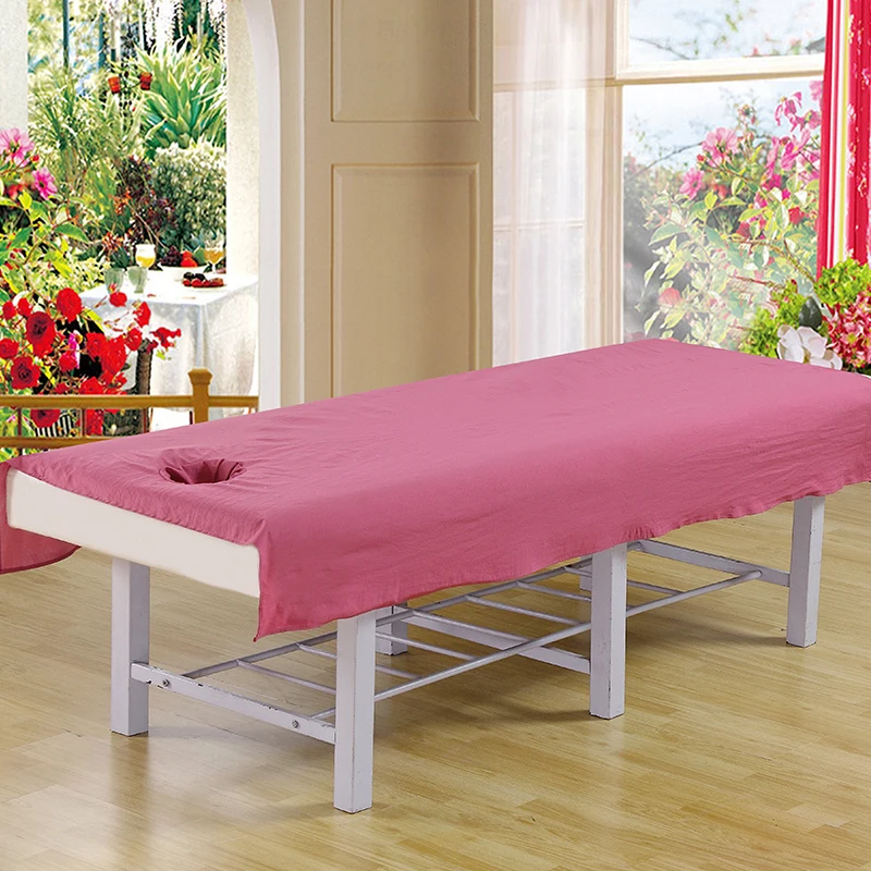 Waterproof Oilproof Bed Sheet for Beauty Salon SPA Massage Bedspread Bed Table Cover Sheets With/no Hole 4