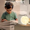 Sunrise Alarm Clock For Bedrooms, Moon Night Light Clock Wake Up Light For Kids Teens,White Noise Sound Machine 5