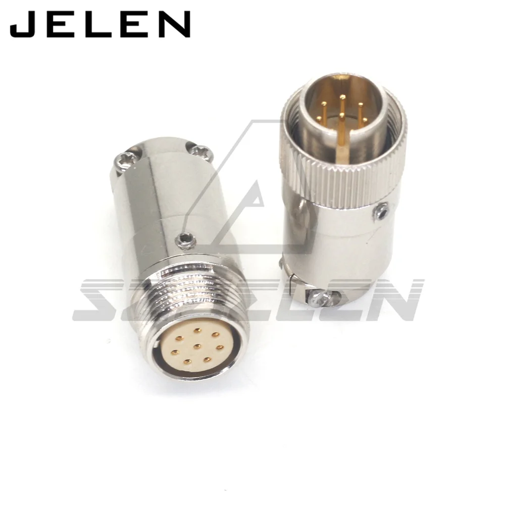 Taijimi-tomada Câmera Signal Line Plug Metal Circular Feminino Pin Mela Ht10a1.11j.8l2 Ht10a1.11p.8a1