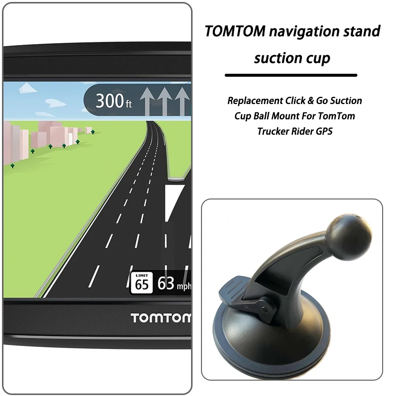 GPS Suction Cup Mount Holder For TomTom Trucker Rider 1Pcs