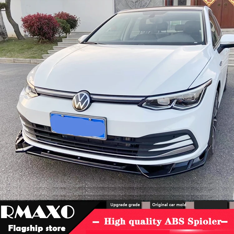 Per Vw Golf 8 Anteriore Pala Body Kit Spoiler 2020-2021 Golf 8 Gti R Abs Labbro Posteriore Spoiler Posteriore Paraurti Anteriore Diffusore Protector