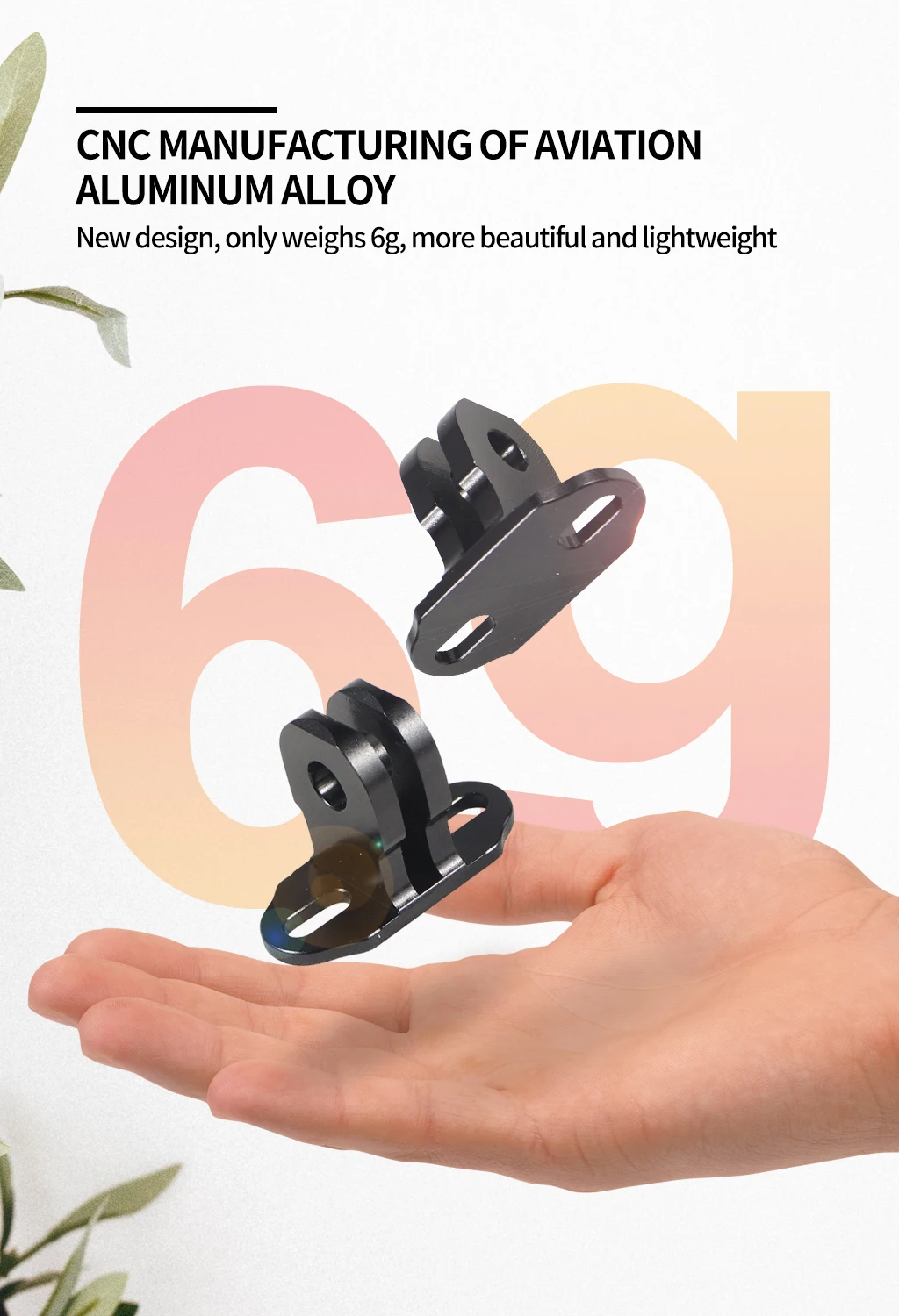 Aluminum Alloy M3 Mini Tripod Adapter Mount for GoPro DJI Action Camera Cage Acc