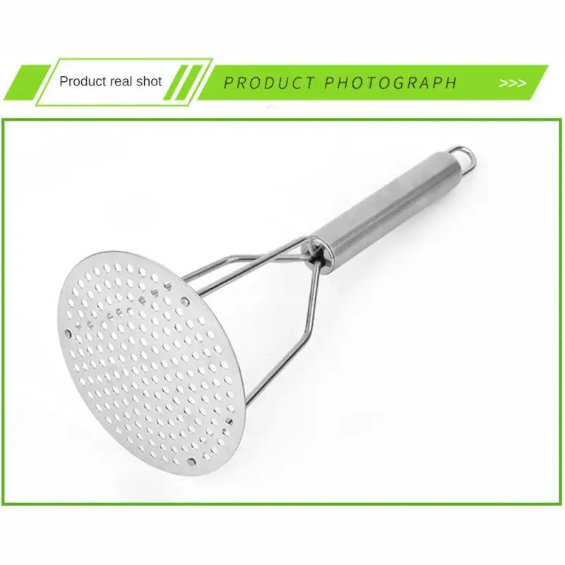 Potato Masher Potatoes Crusher Stainless Steel Pressed Potato Masher Ricer Puree Juice Maker Potato Pusher Smooth Mashed Fruit Tools Kitchen