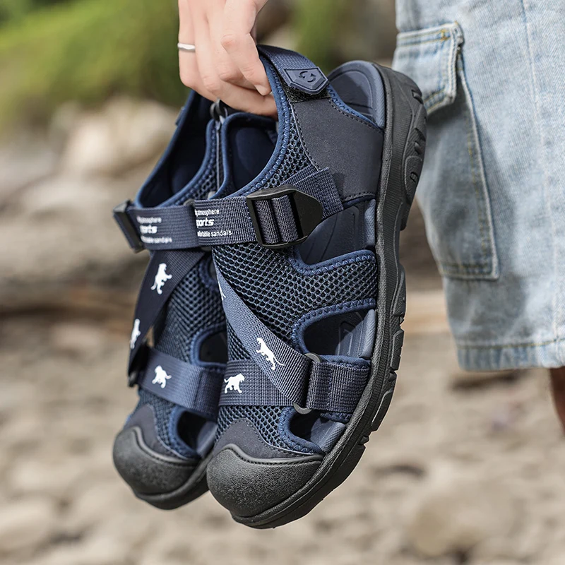 Men's Hiking Sport Sandals Adjustable 3-Strap Design Non-Slip Lightweight Arch Support Comfortable