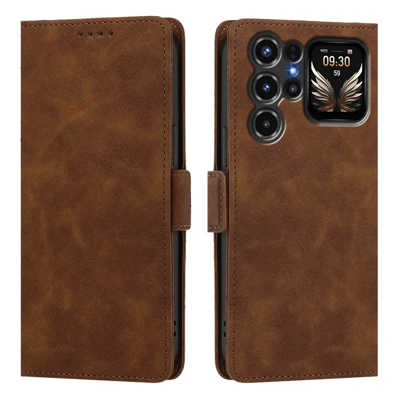 Luxury Leather Wallet Book Case - Elegant Protective Cover