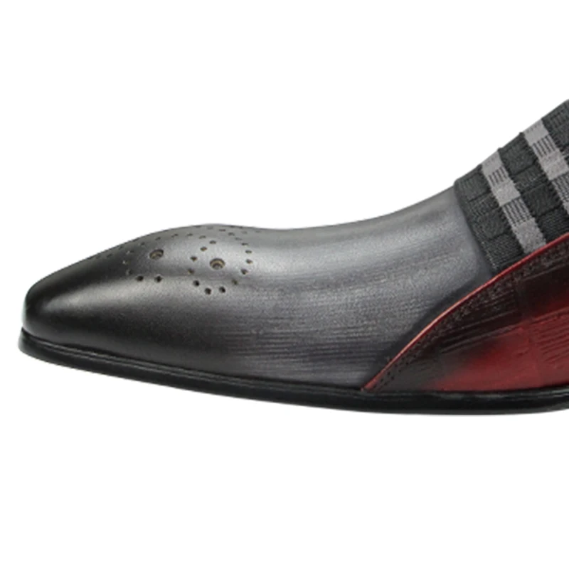 Sandals Men Shoes High Quality Genuine Leather Comfortable Loafer Dress Shoe Classic Double Color Matches Business Suit of Males