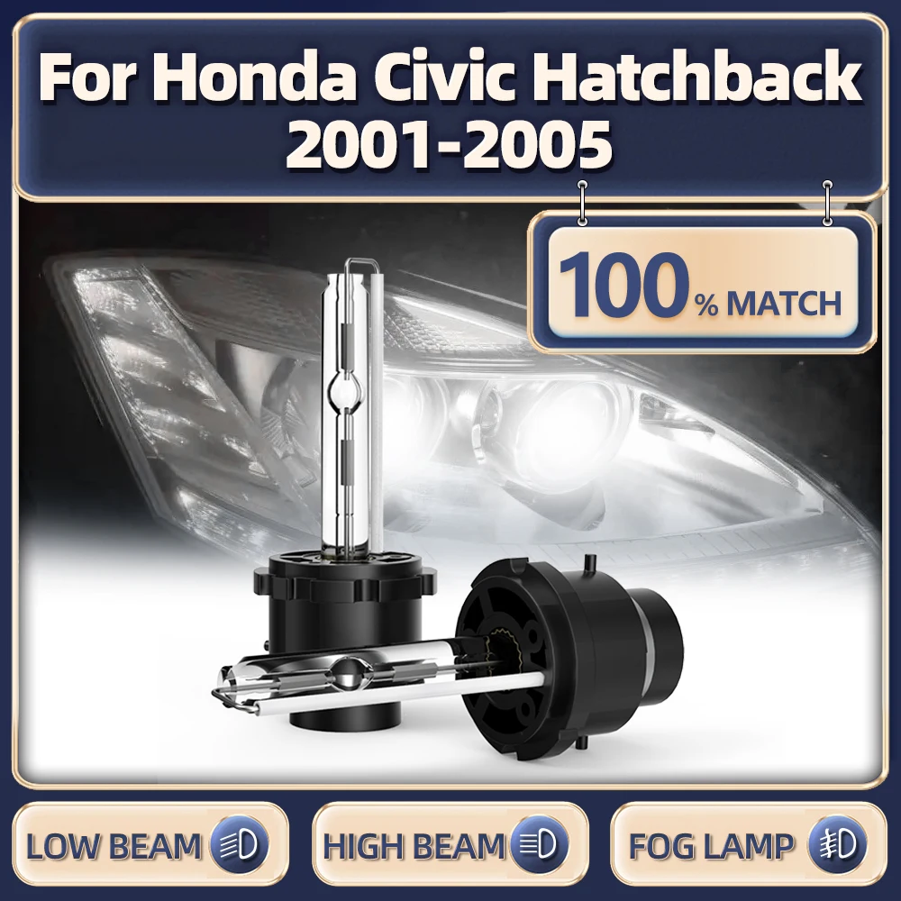 

35W HID Xenon Light Bulb 6000K 12V Car Headlight 20000LM HID Xenon Lamp For Honda Civic Hatchback 2001 2002 2003 2004 2005