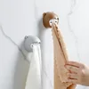 Cartoon Bear Towel Storage Rack Self Adhesive Towel Plug Holder Hook Towel Stopper Kitchen Bathroom Rag Dishcloth Clip Organizer 6