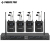 Quad-Channel Mono Wireless IEM System Metal transmitter w/4Plastic Bodypacks 4x25UHF Frequencies Rack Mount for Studio/Band