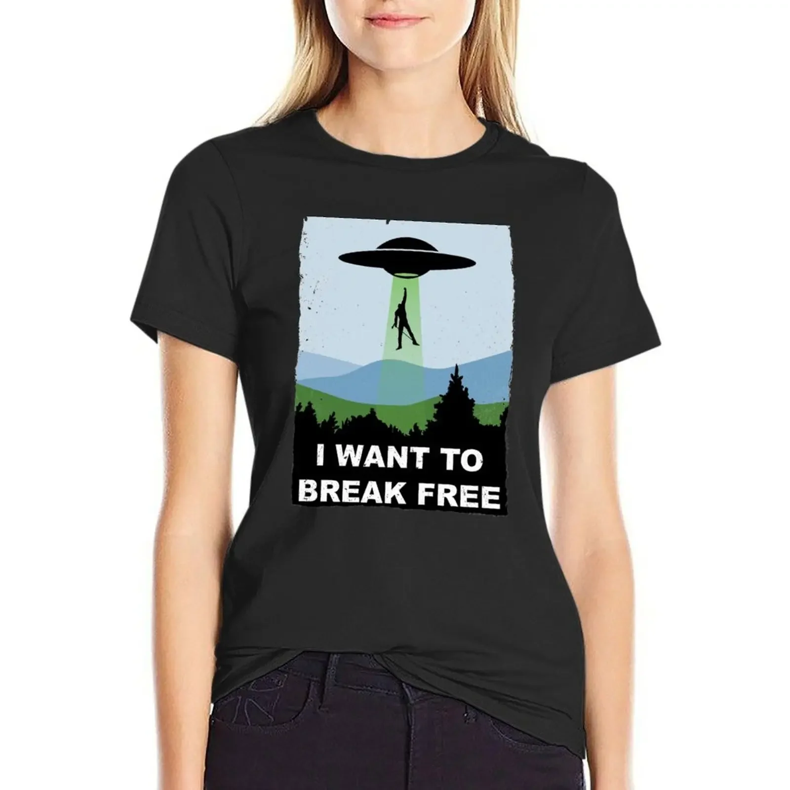 

I Want to Break Free - Freddie Returns to Mercury T-Shirt kawaii clothes korean fashion new edition t shirts for Women
