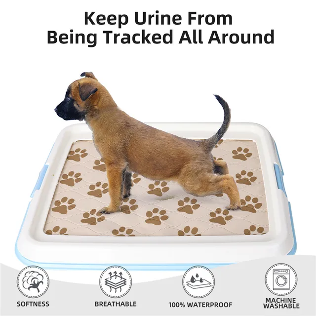 Pet Dog Diaper Mat Waterproof Reusable Training Pad Urine Absorbent Environment Protect Diaper Mat Washable Dog Car Seat Mat 2
