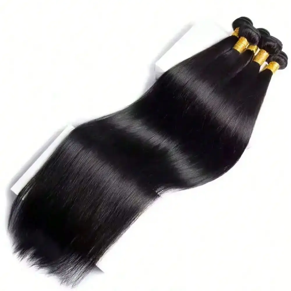 Human Hair Bundles 12A Bone Straight Unprocessed Brazilian Virgin Hair 32 Inch Raw Double Bundles Weave Extensions