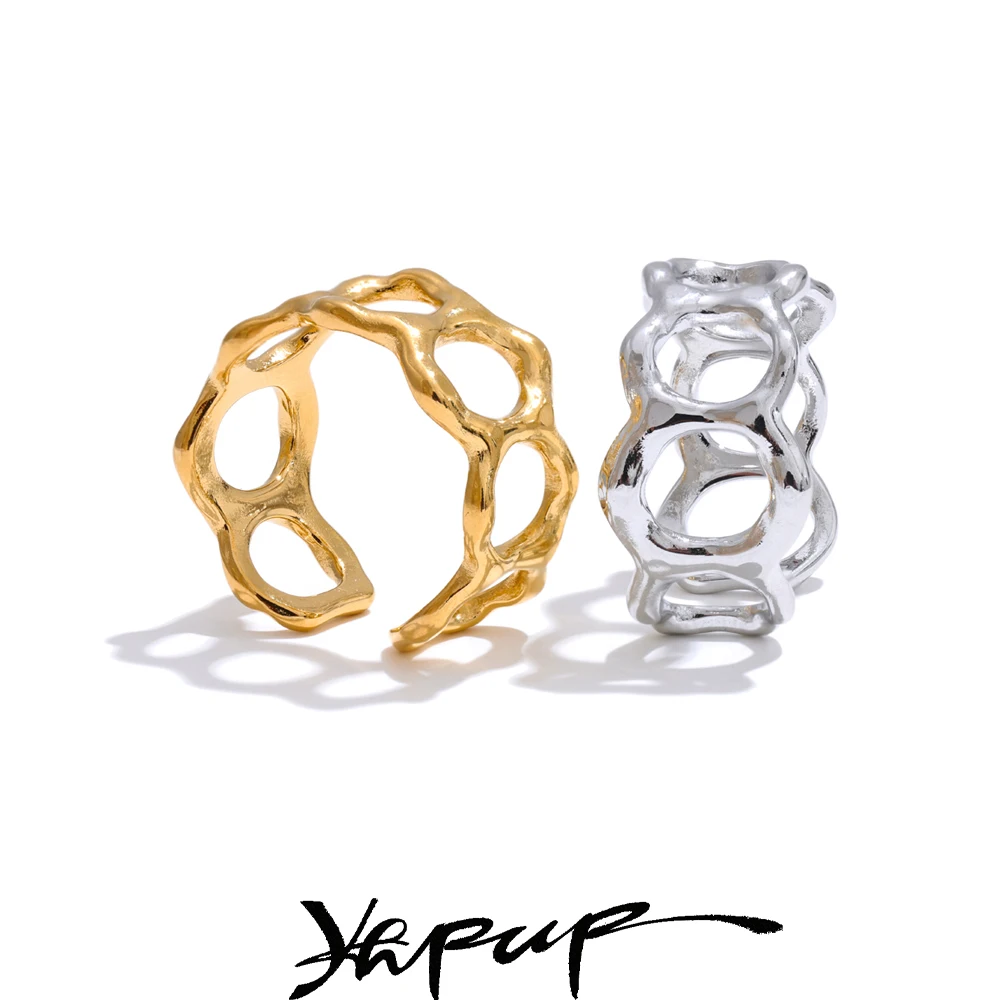 Yhpup Ring Stainless Steel Rust Proof Metal