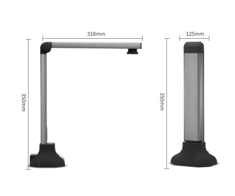 LSD03 Book Scanner 18 million pixels page turning automatic calibration OCR A3 A4 Portable Document Scanner with 6 pcs LED