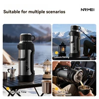 Bouteille d'eau isotherme en acier inoxydable grande capacité Nrmei pour le camping et les aventures en plein air, préservation de l'eau 2