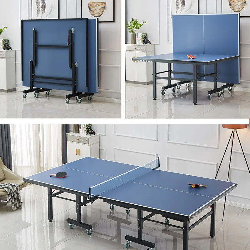 Hot Selling Professional Indoor Sport Movable 15mm Thick Board Portable Foldling Foldable Table Tennis Table
