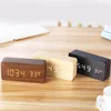 Wooden Digital Alarm Clock LED Alarm Clock With Temperature Desk Decorating Bedroom Decoration Table Decorations Electronics 1