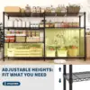 Heavy Duty Storage Shelves 4/5 Tiers Metal Shelving Unit Adjustable Organization Pantry Shelves for Kitchen Garage Commercial