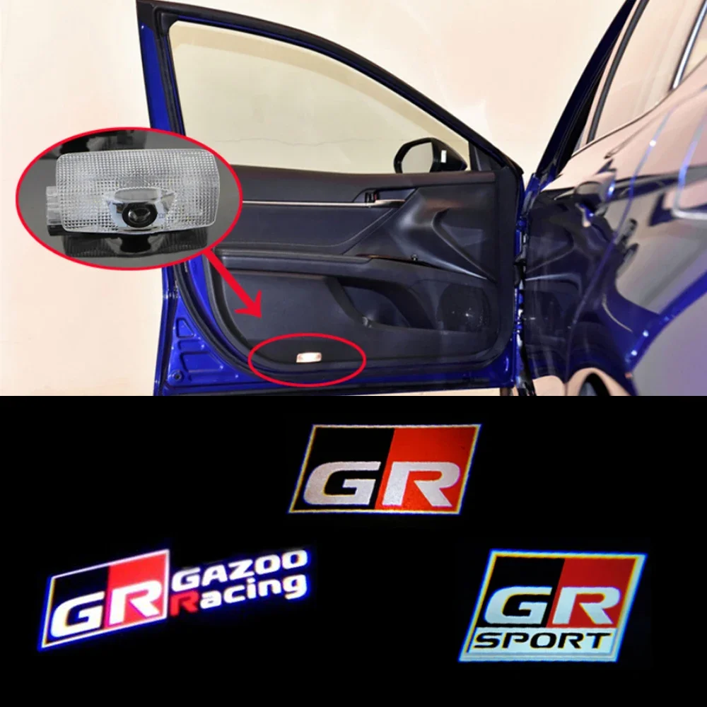 

GR SPORT Logo Light For Toyota GAZOO Racing Car Door Light For Toyota AE86 GT86 Mark X Reiz GR SPORT Toyota LED Courtesy Light