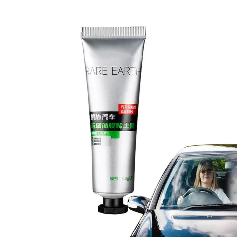 

Очиститель для автомобильного стекла мощная противотуманная дождевая наклейка для чистки автомобиля, средство для очистки автомобиля, масляная пленка, крем 50 г для масляных пятен