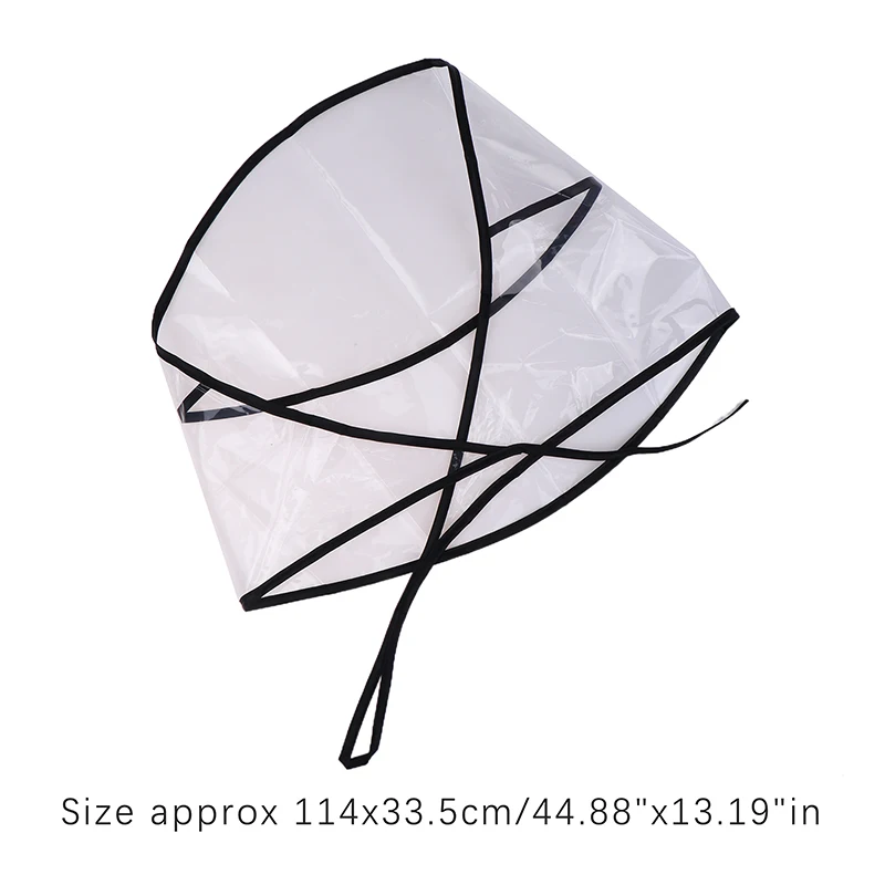 Protect Hairstyle Rain Hat Plastic Bonnet For Women And Lady Clear Keep You Hair Looking Perfect Even After A Rain Shower 1Pcs