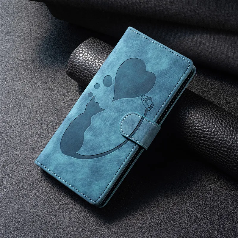 Premium PU Leather Flip Wallet Phone Case with Card Holder and Stand Feature, Book Style Cover