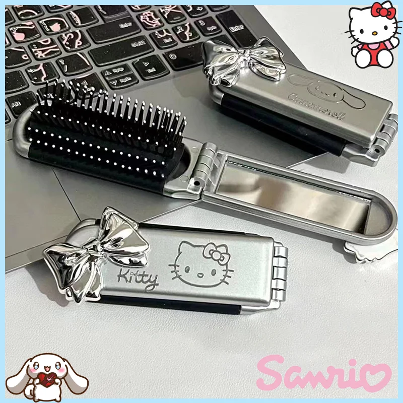 

Sanrio Hello Kitty Air Cushion Comb Cute Kuromi Cinnamoroll Female Scalp Massage Comb Portable Folding Air Cushion Airbag Comb