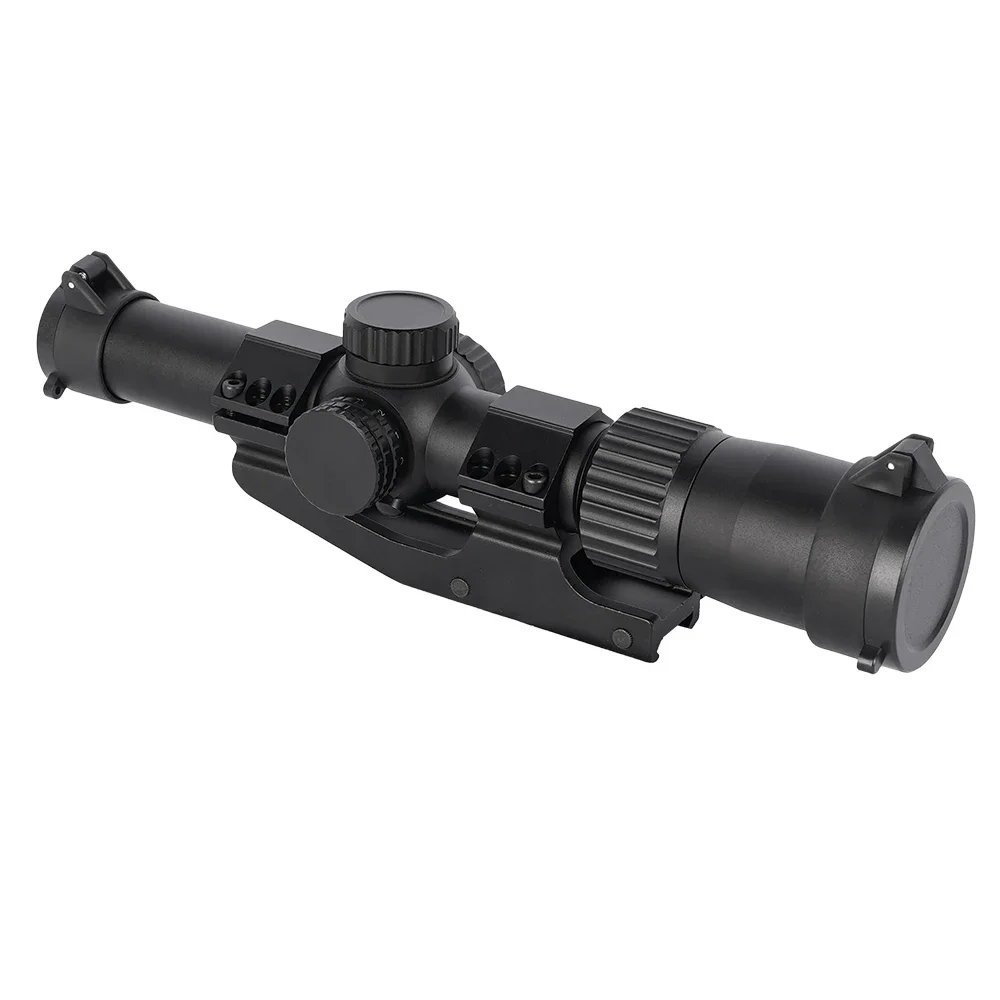 Tactical Long-Range 1-6X24 Optical Sight Red/Green Dot Laser Combination Adjustable Focal Length for Hunting