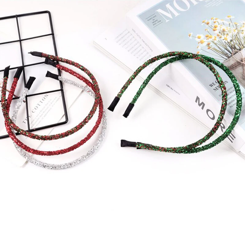 

Glitter Headbands for Women Girls Sparkly Glitter Hair Accessories Sparkle Hair Band for Hair Styling